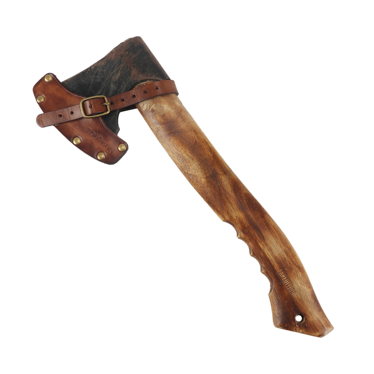 Leather Axe Sheath Cover for 4-Inch Blades Adjustable Strap Heavy Duty