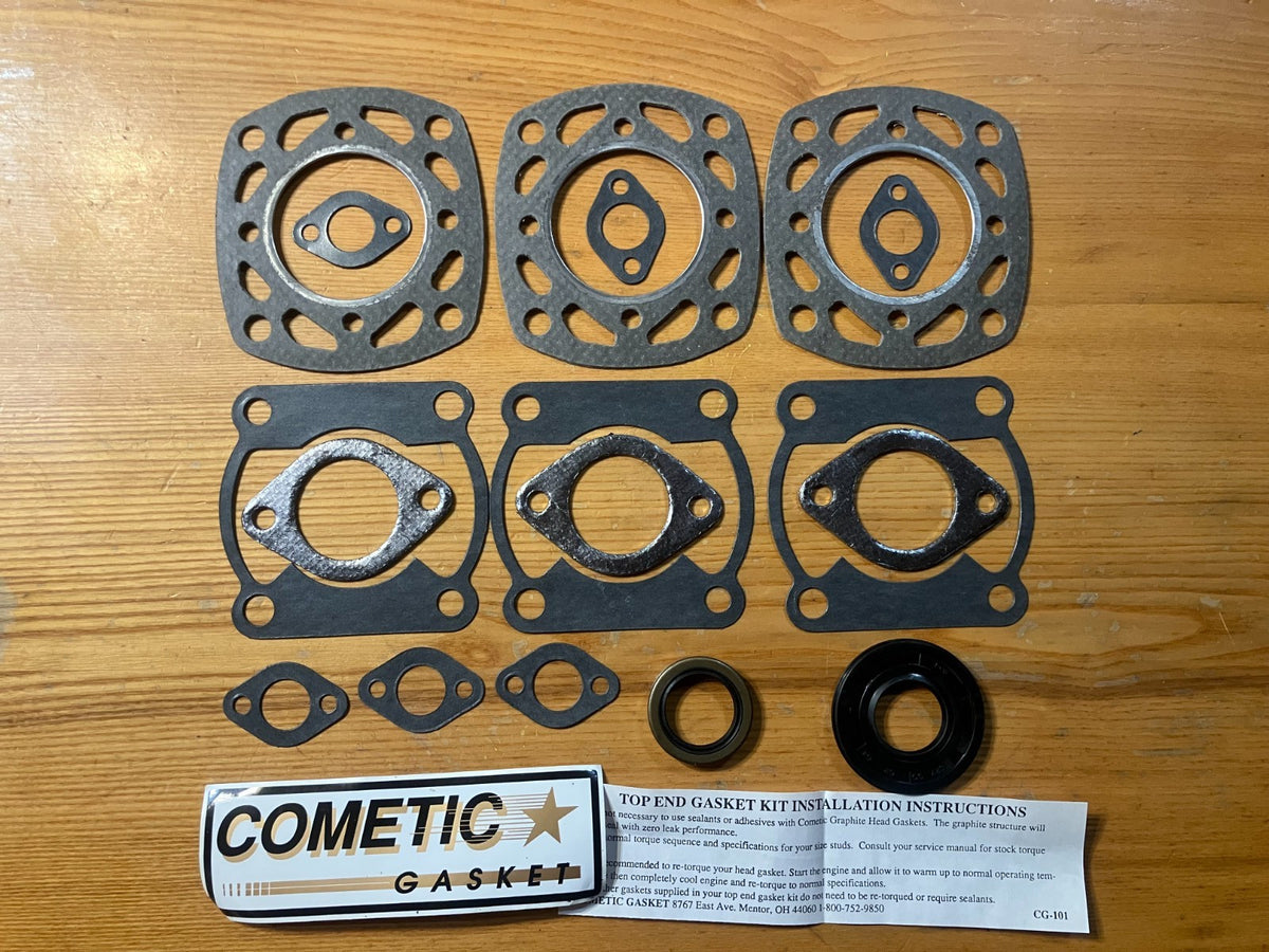 Vintage Polaris NOS Cometic Gasket Set with Seals for 83-87 600 Indy & Centurion