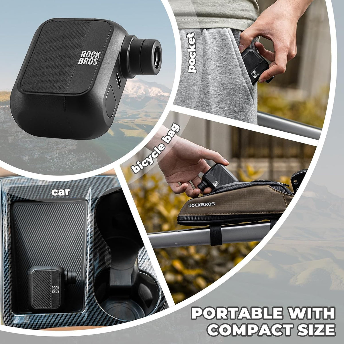 Mini Electric Bike Pump Portable 100 PSI Tire Inflator USB Rechargeable