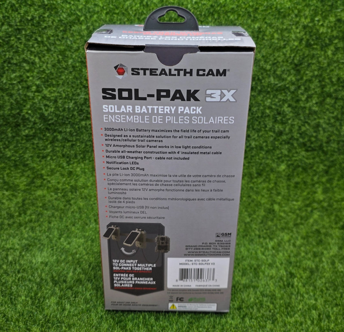 Solar Power Panel and Rechargeable Battery Pack for Trail Cameras