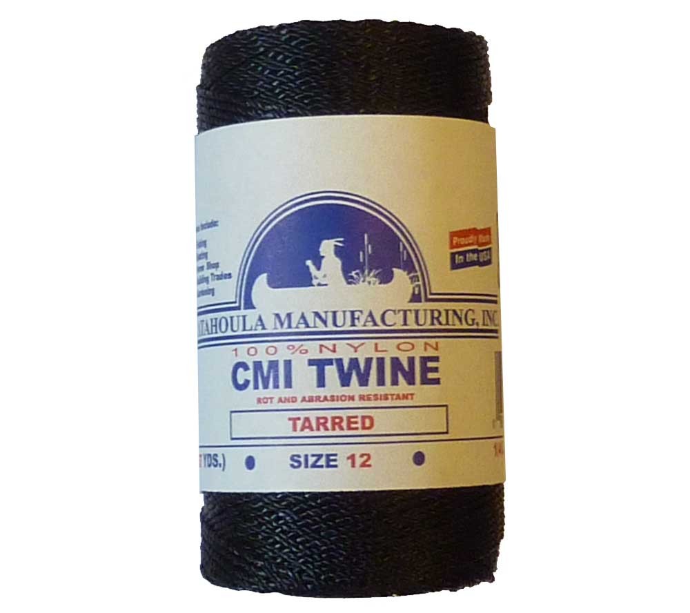 Nylon Twisted Tarred Bank Line - 411 ft #12 Twine for Fishing & Crafting
