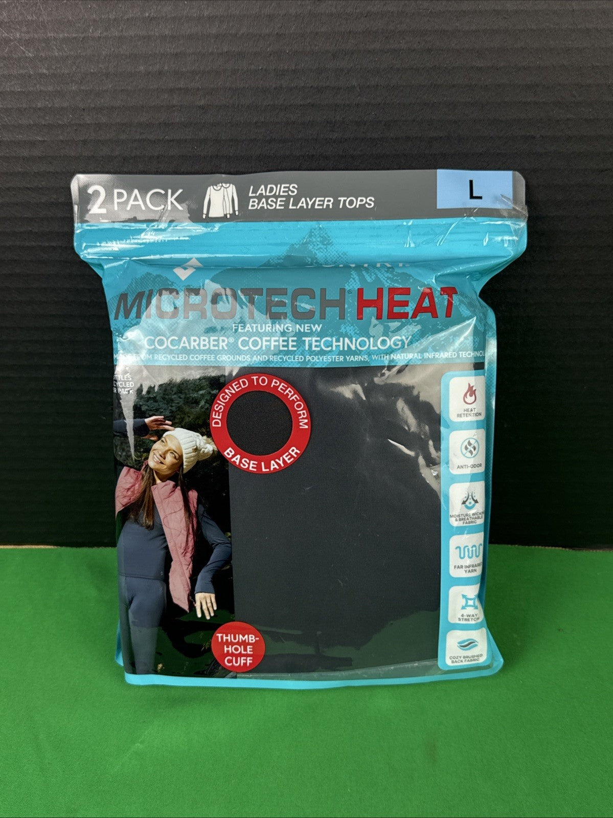 Women's Base Layer Top 2-Pack - Recycled Moisture-Wicking & Warmth