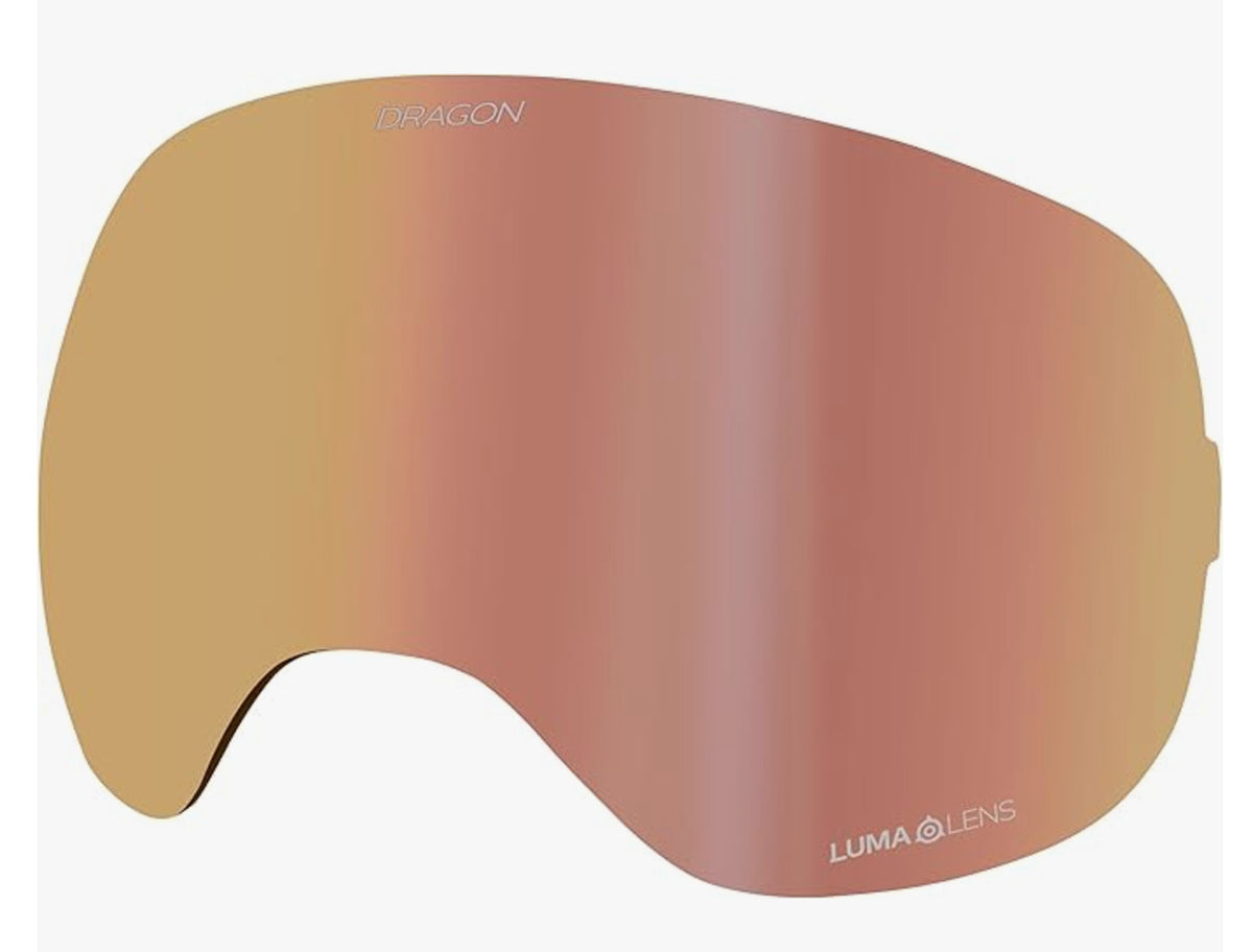 Dragon X2 Snow Goggles Replacement Lens Rose Gold Ion