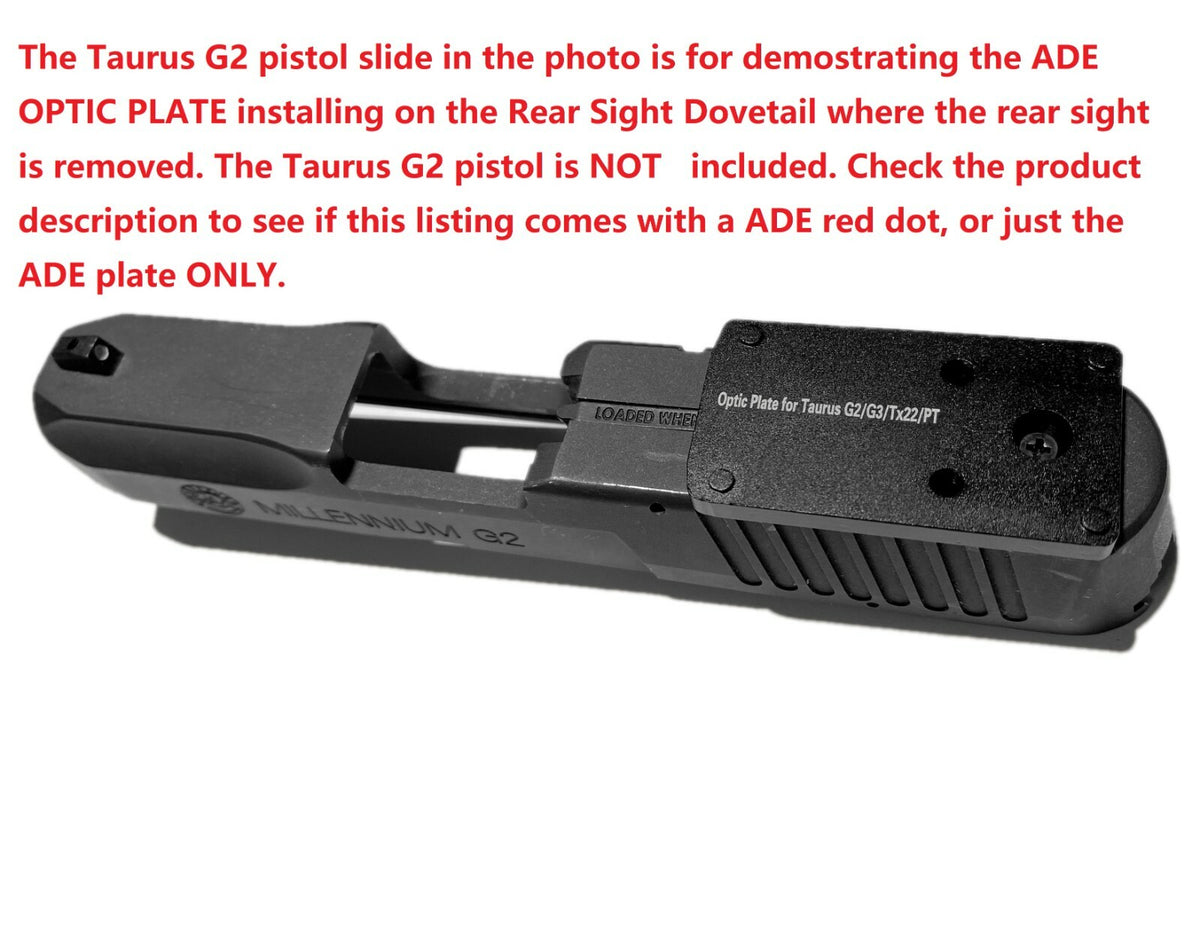 Mount Plate for Taurus Pistols G2 G3 TX22 | Optic Adapter