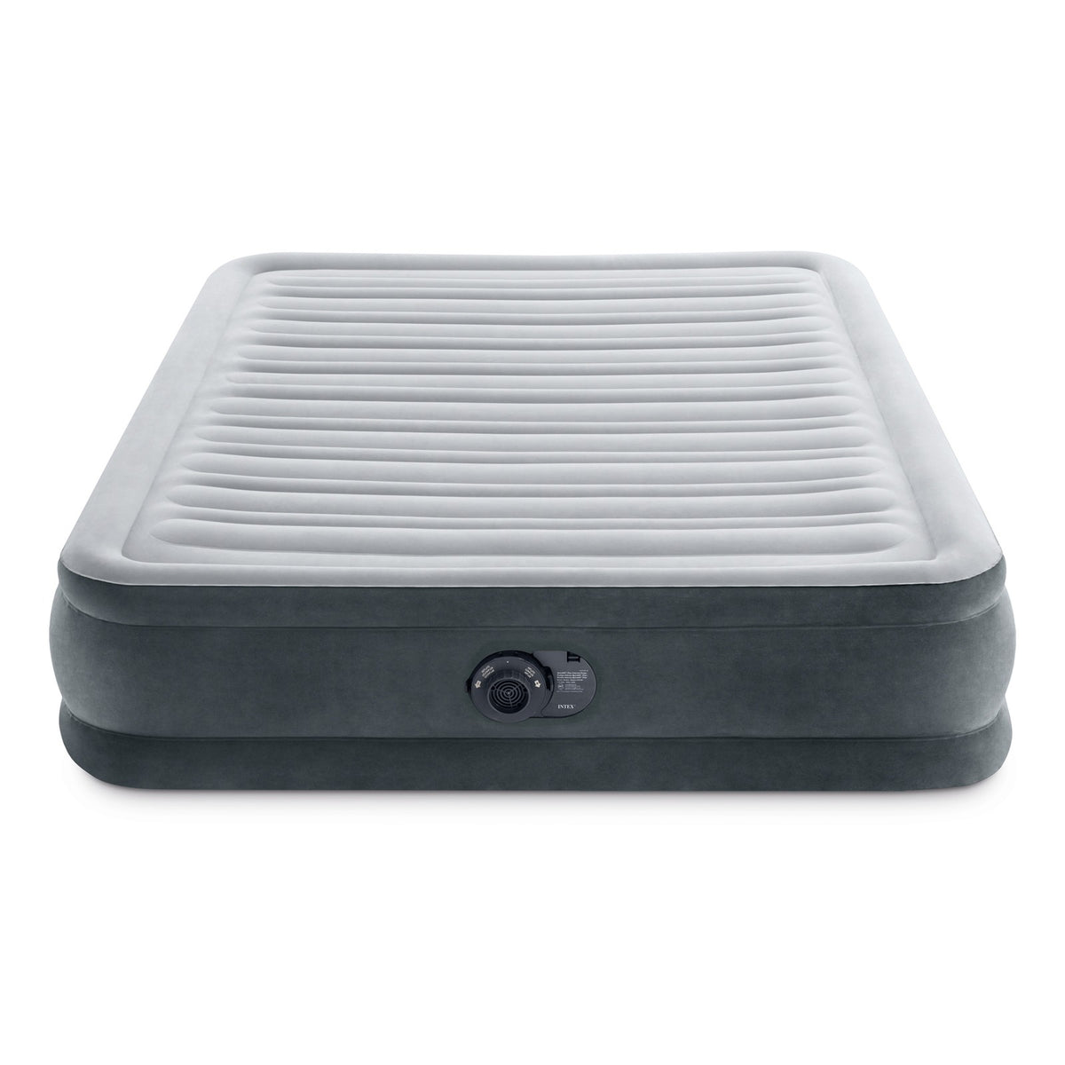 Full-Size Deluxe Air Mattress with Built-In Pump - Intex Comfort Dura-Beam Plush