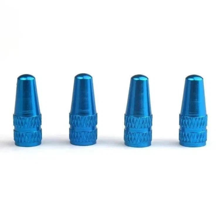 Aluminum Bicycle Valve Caps 4pcs - MTB Road Bike Dust Covers Cycling Accessories