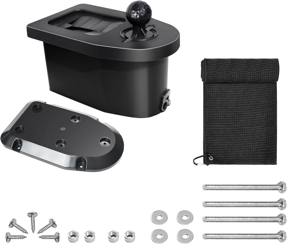 Golf Ball Washer and Club Cleaner Kit with Towel | Universal Golf Accessory