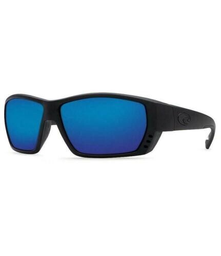 Costa Del Mar Tuna Alley Blackout Frame with Blue Mirror 580P Polarized Sunglasses