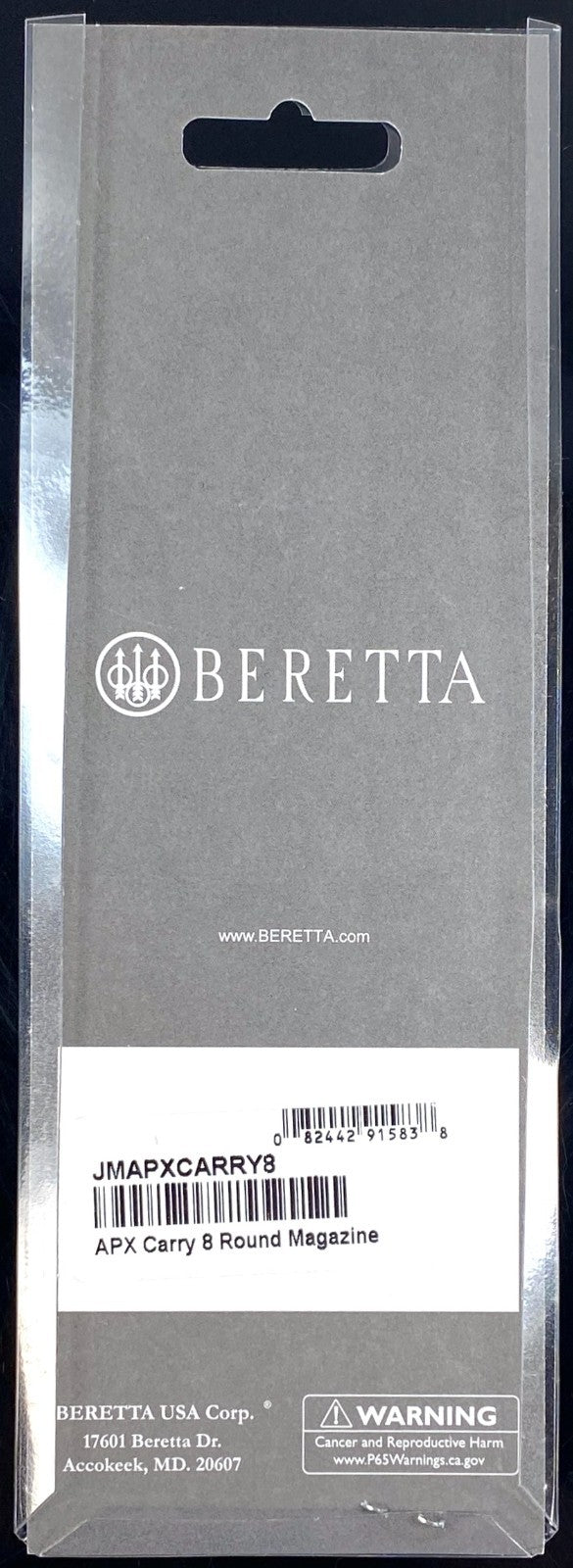 Beretta APX Carry 8-Round 9mm Stainless Magazine 2-Pack | Compatible with APX A1, Nano