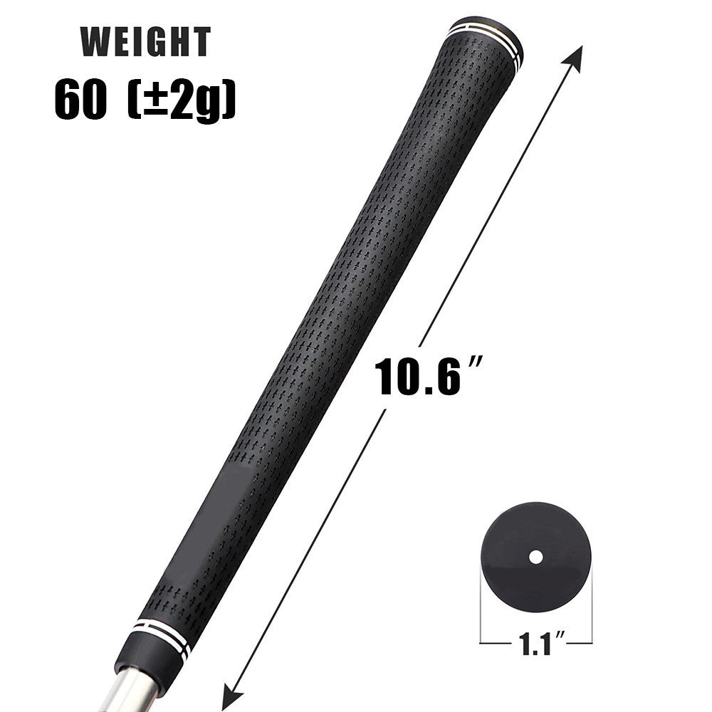 13 Pcs Golf Club Grips Rubber Non-Slip Midsize & Standard Size Set
