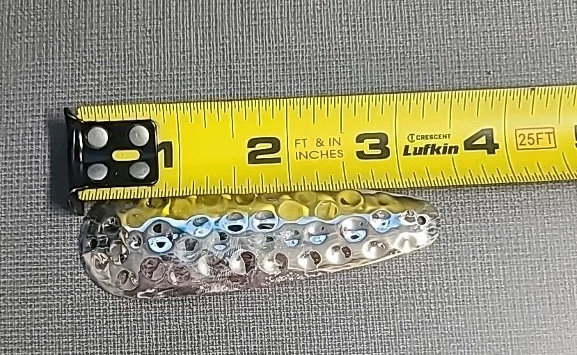 6 Pcs Silver Hammered Trolling Spoons 3.5 Inch for Freshwater & Saltwater Fishing
