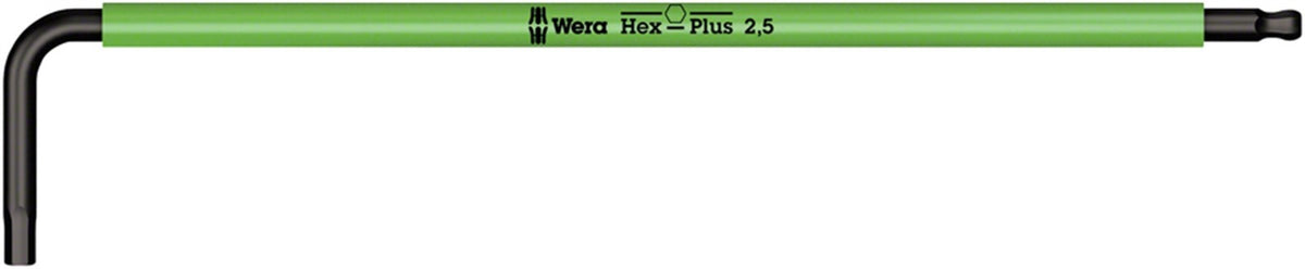 Wera 950 SPKL Hex Key Wrench 2.5mm Bright Green - Ergonomic & Durable