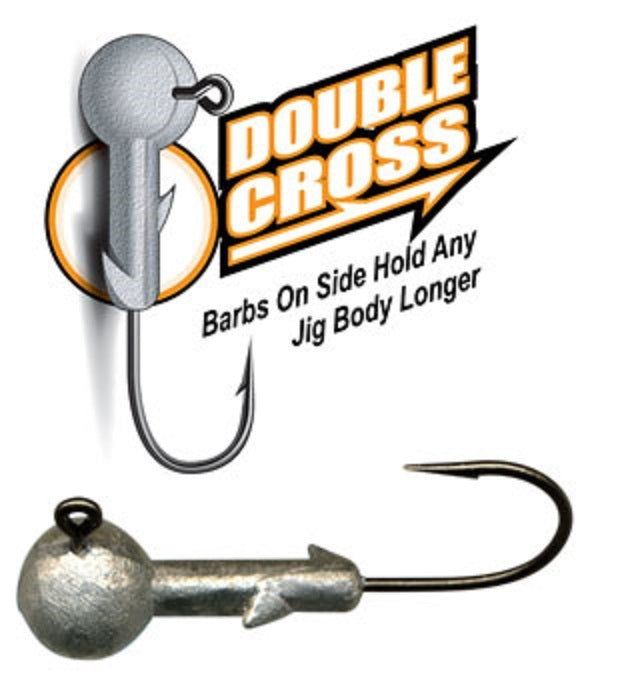 Crappie Magnet Double Cross Jig Heads Pink 1/16oz - 25 Pack