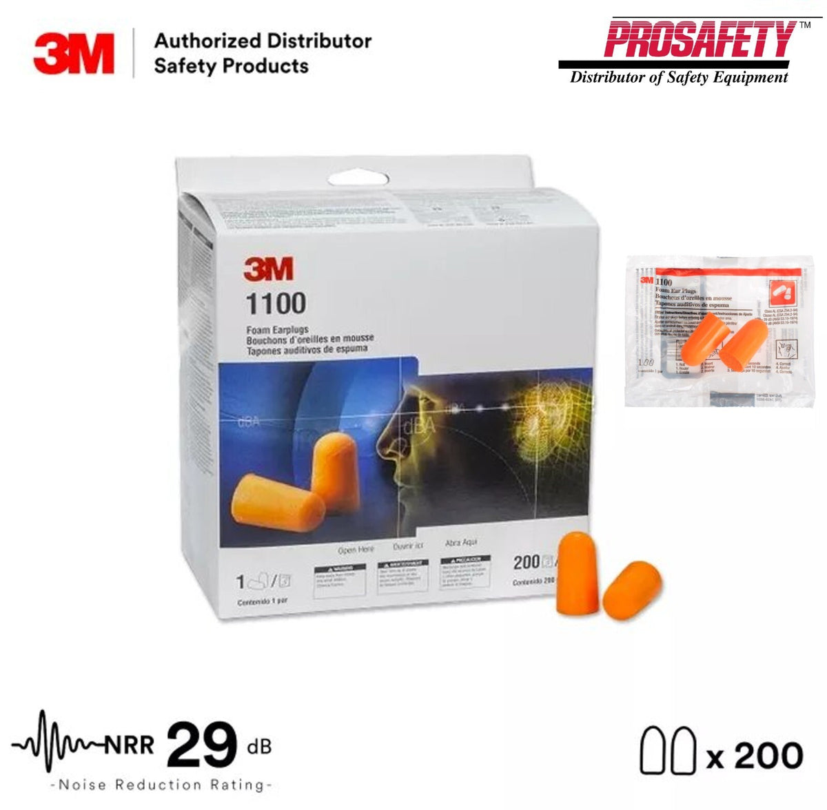 Disposable Foam Ear Plugs Noise Reduction NRR 29 for Sleep & Shooting