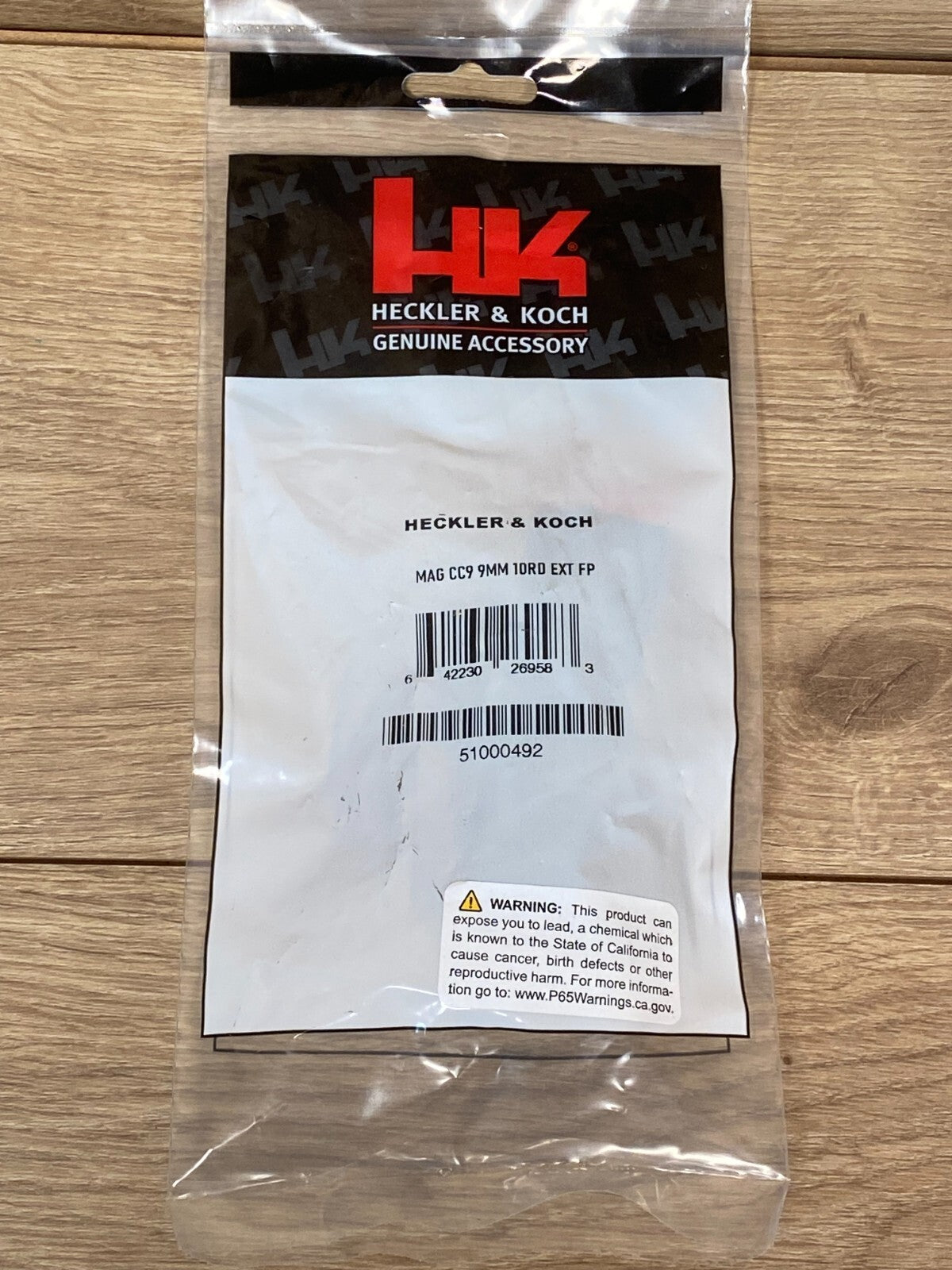 HK CC9 9mm 10-Round Magazine with Finger Ext for Pistol - Black
