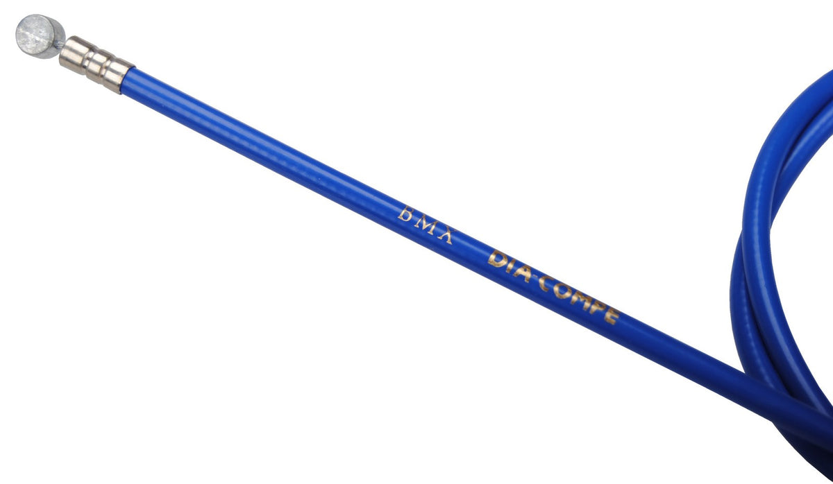BMX Rear Brake Cable with Teflon Inner & Blue Housing - 1175mm