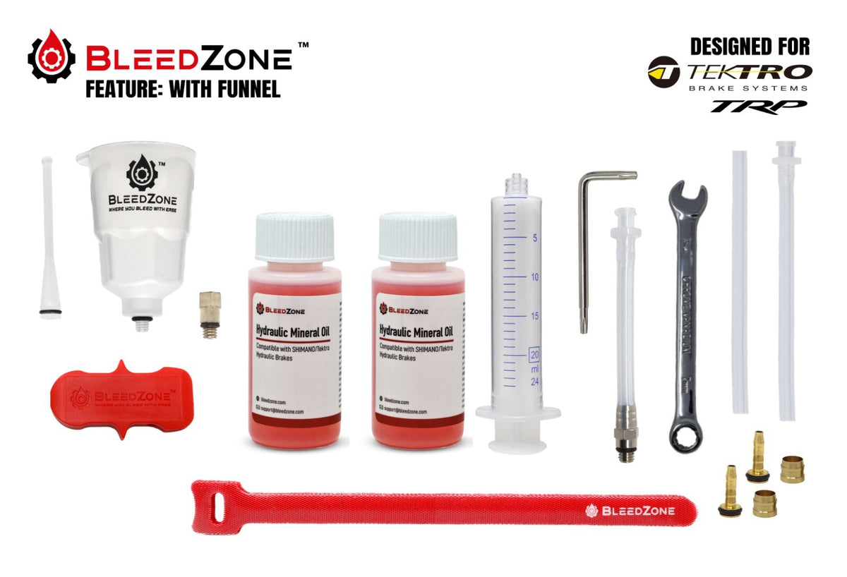Hydraulic Brake Bleed Kit for Tektro & TRP Bikes - Multiple Features