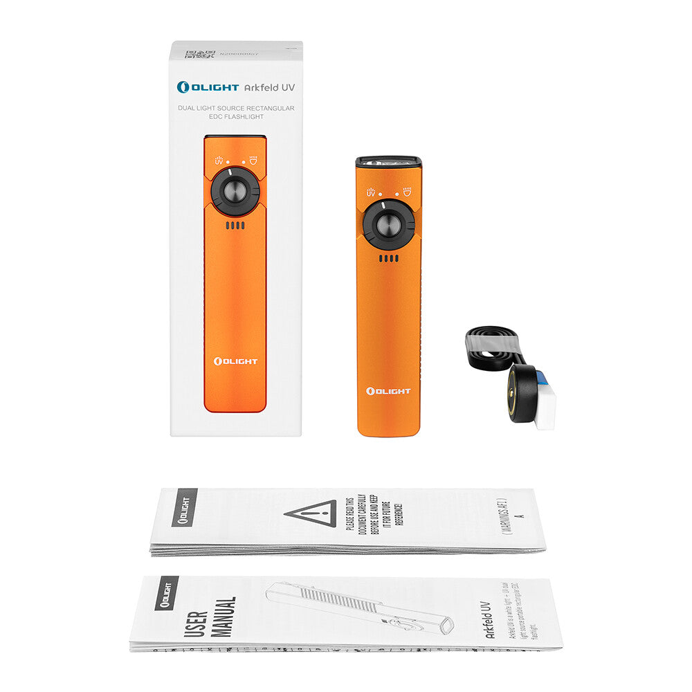LED Flashlight with UV & White Light - 1000 Lumens, Multi-Color Options