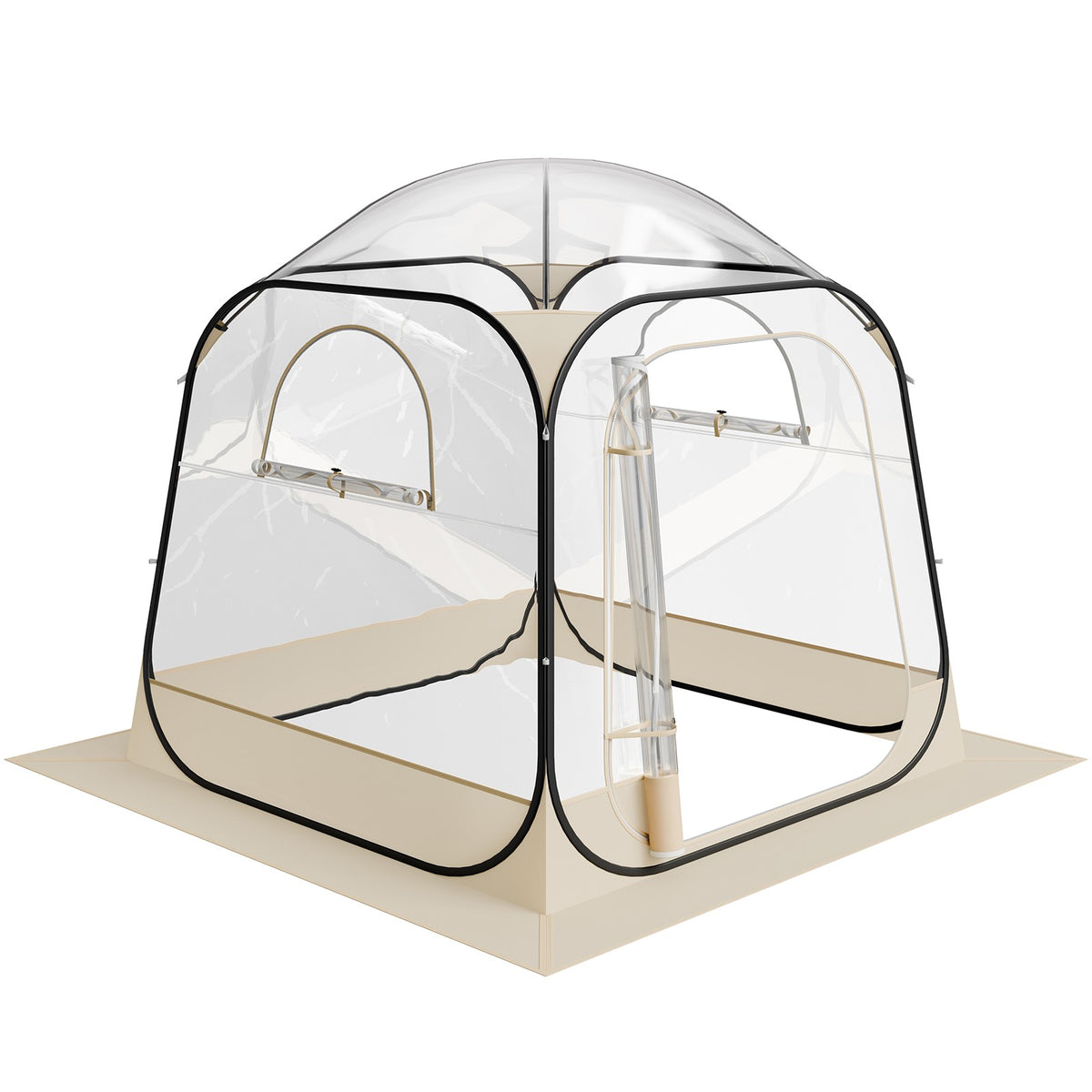 72x72 Inch Clear Bubble Pop-Up Sports Tent - Weatherproof Instant Shelter