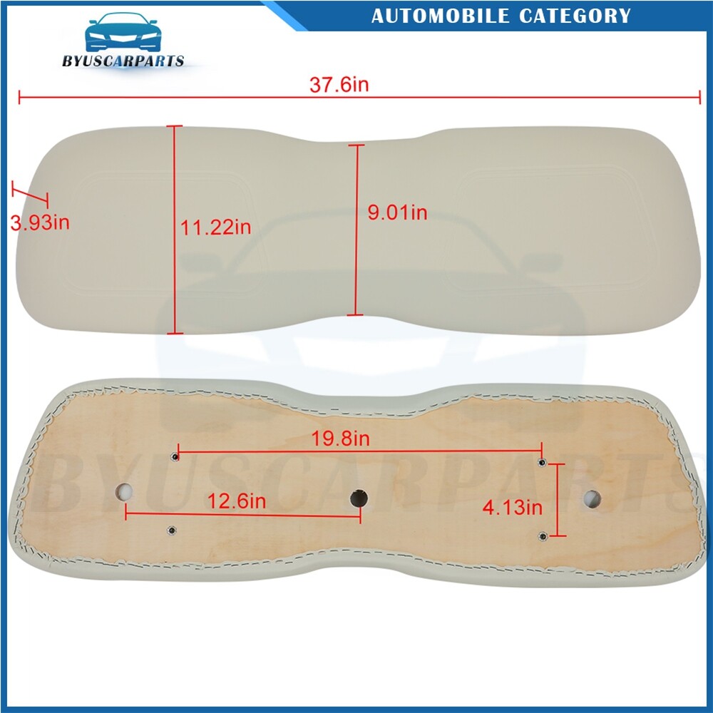 Golf Cart Front Backrest for Club Car DS White Seat Cushion
