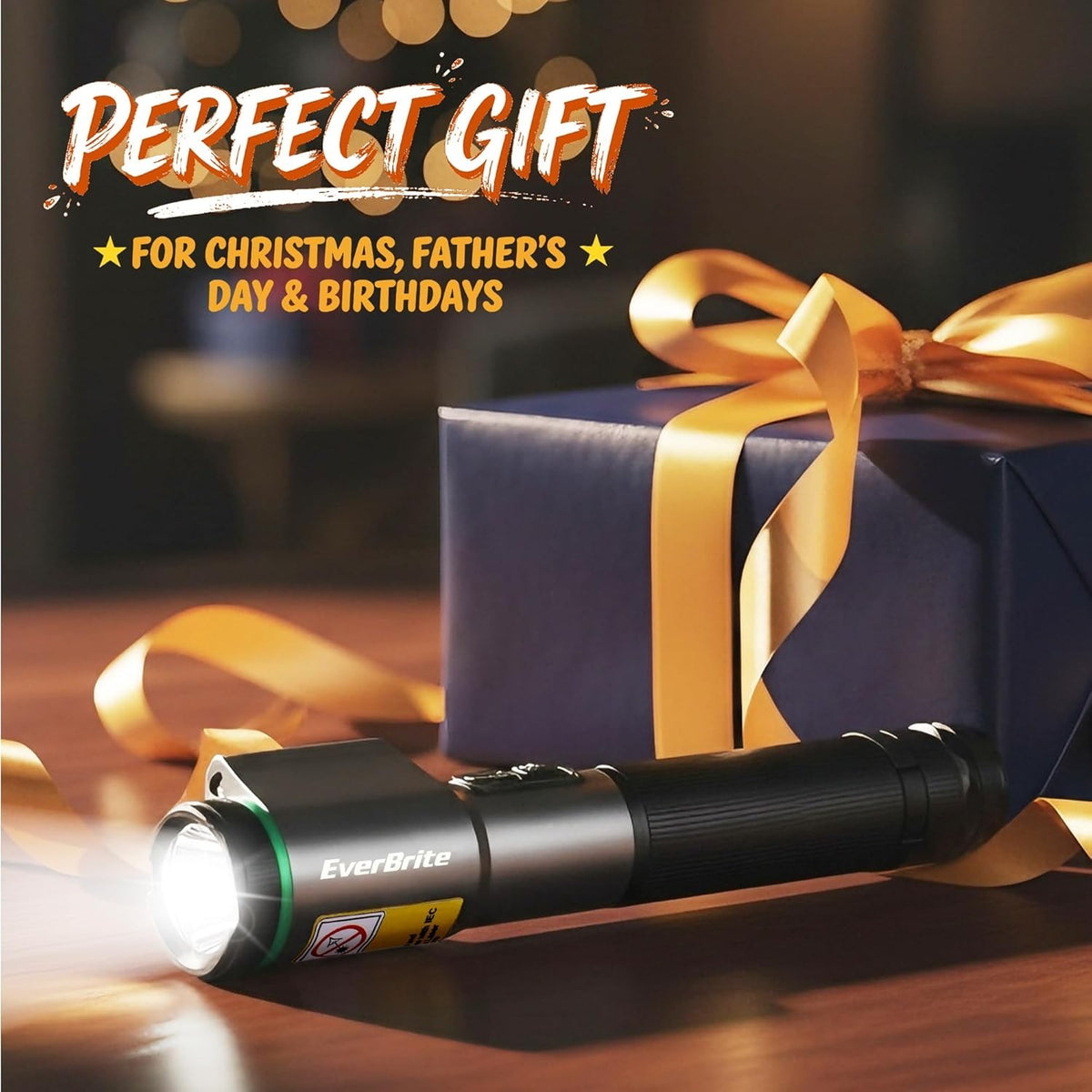 USB-C Rechargeable LED Flashlight with Green Laser Pointer, 500 Lumens, Magnetic & Zoomable Worklight