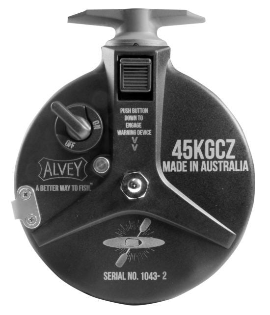 Kayak Fishing Reel - Lightweight Graphite, Right Hand, Anti-Reverse, 45KGCZ