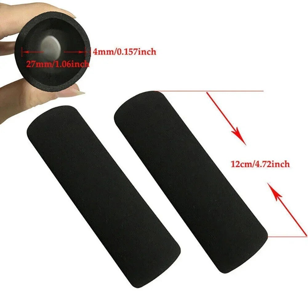 Motorcycle Handlebar Foam Grip Cover - Anti-Vibration Comfort Sleeve
