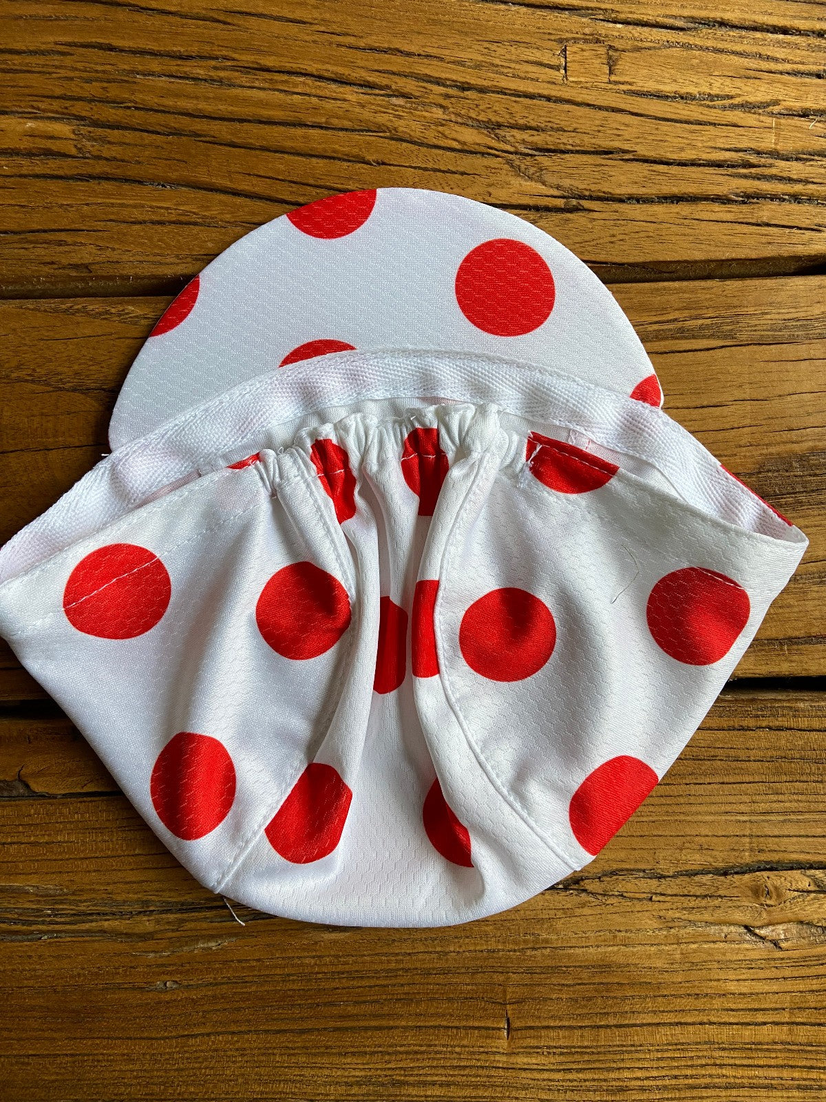 Cycling Cap with Mini Visor - Wicking Polyester, Sun Protection, USA Made
