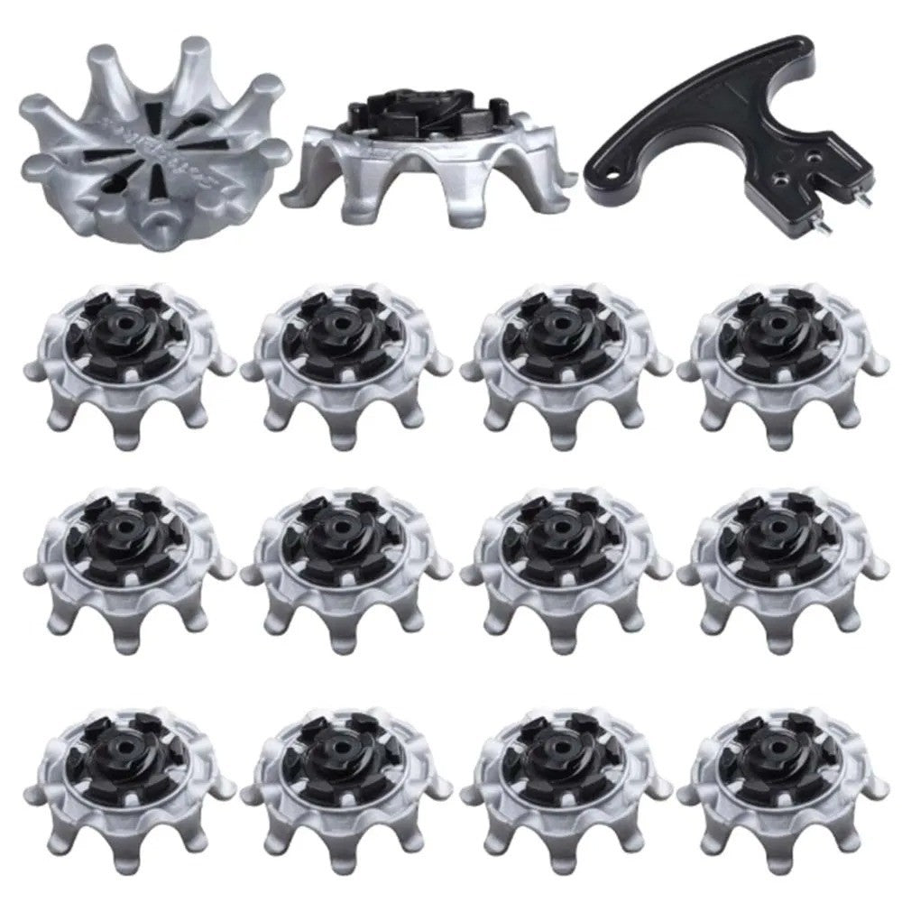Golf Shoe Spikes 14 Pack Replacement Fast Twist Tri-Lok Golf Shoe Studs