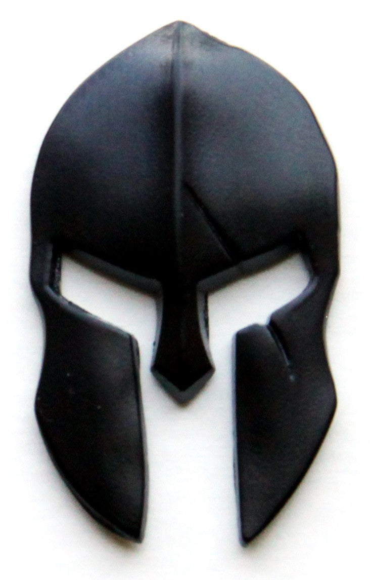 Matte Black Metal Spartan Helmet Decal Set for Magwell - 2 Pack