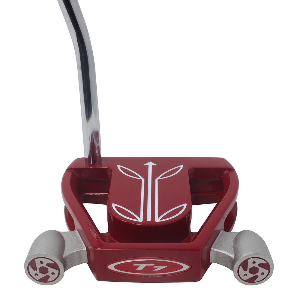 Women’s 33-Inch T7 Twin Engine Mallet Golf Putter - Senior Red Alignment Design