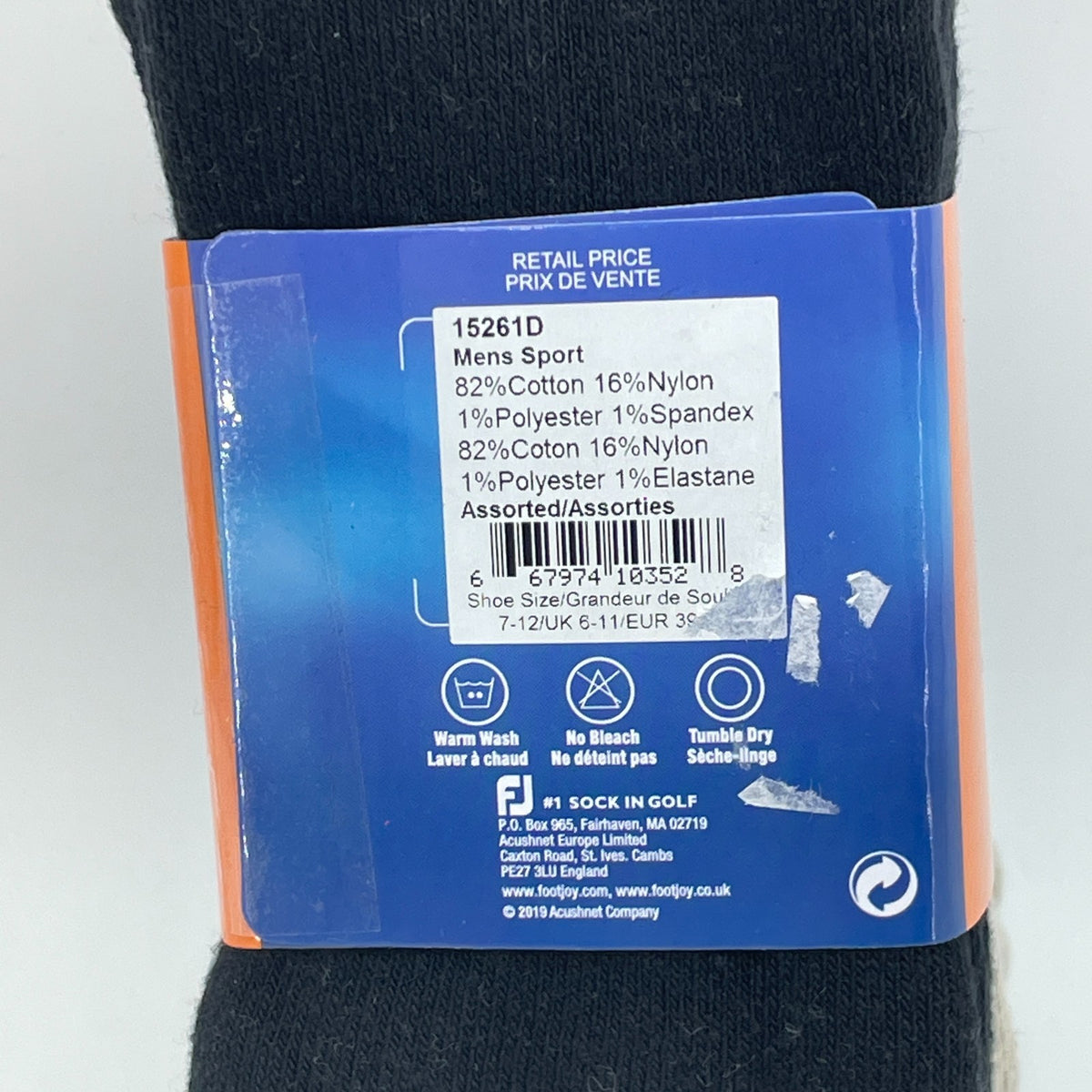 Men's Golf Socks 6-Pair Assorted Low Cut Cushioned Athletic Socks