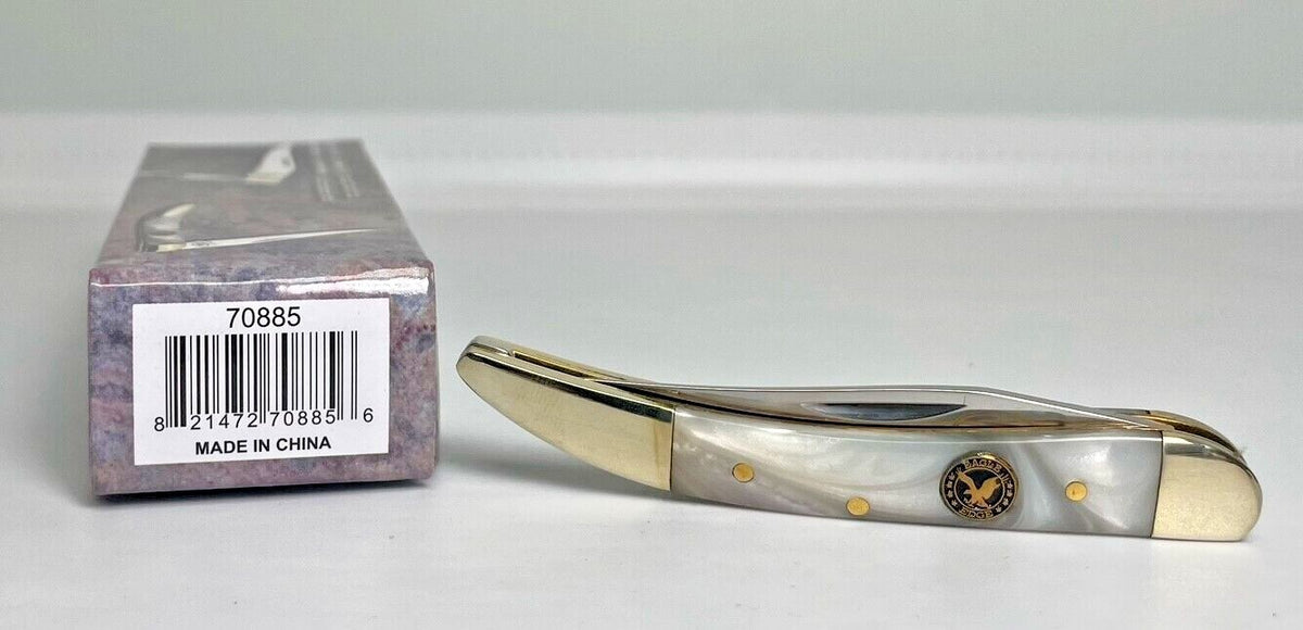 Traditional Pocket Knife with Single Blade - 3in Toothpick Style, Multiple Colors
