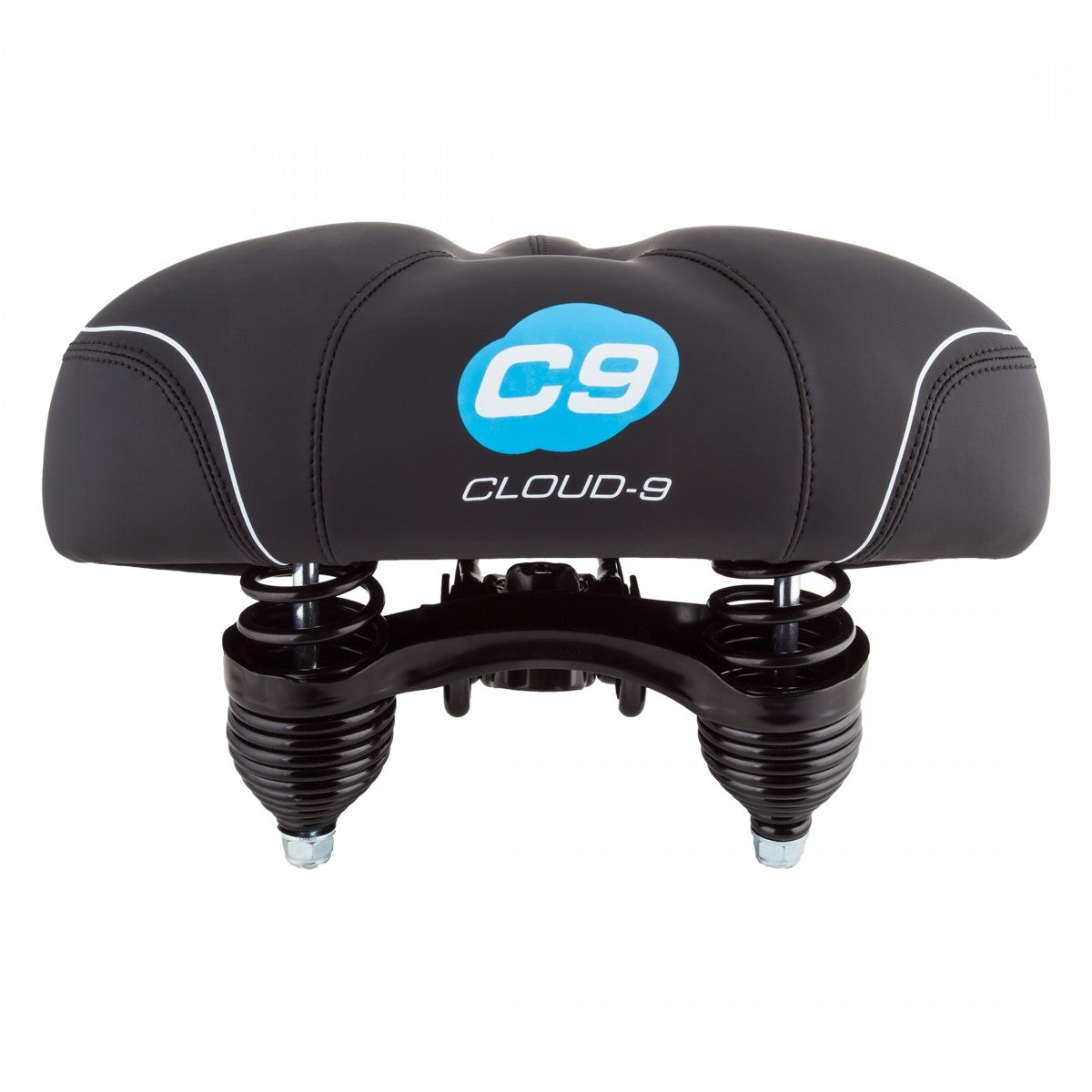 Unisex Bicycle Comfort Seat with Airflow Relief Channel Black - Cruiser
