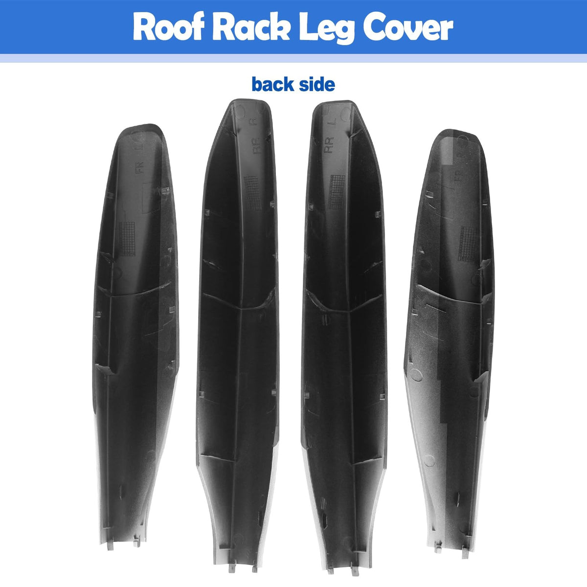 Roof Rack End Cover Shell for Lexus GX470 2003-2009 - White Pearl 4pcs