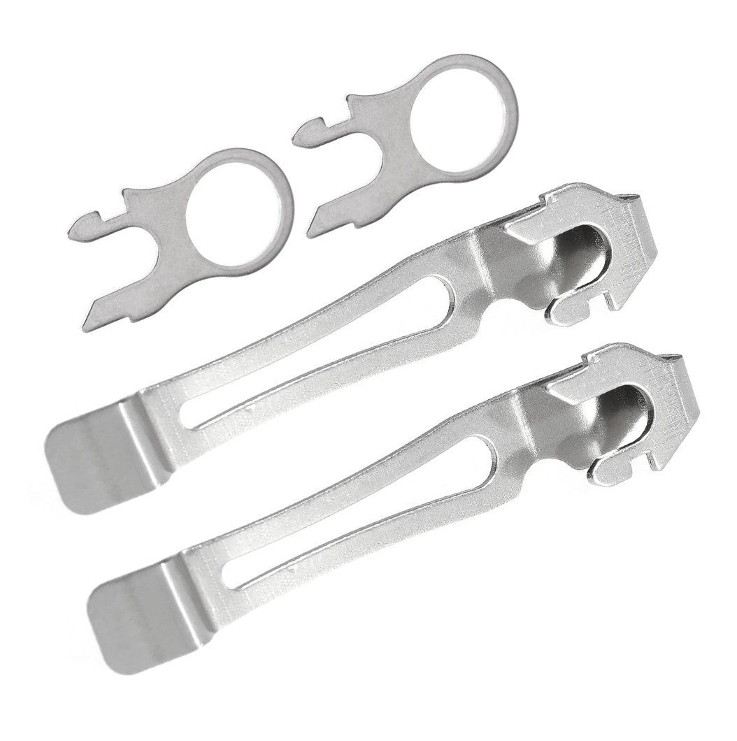 MultiTool Pocket Clips & Lanyard Rings for Leatherman - Stainless Steel Replacement Parts