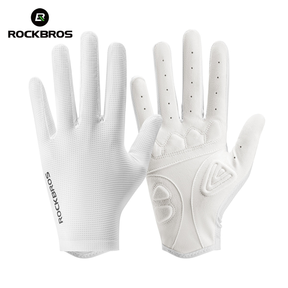 Full-Finger Cycling Gloves Breathable Shock Absorption Elasticity
