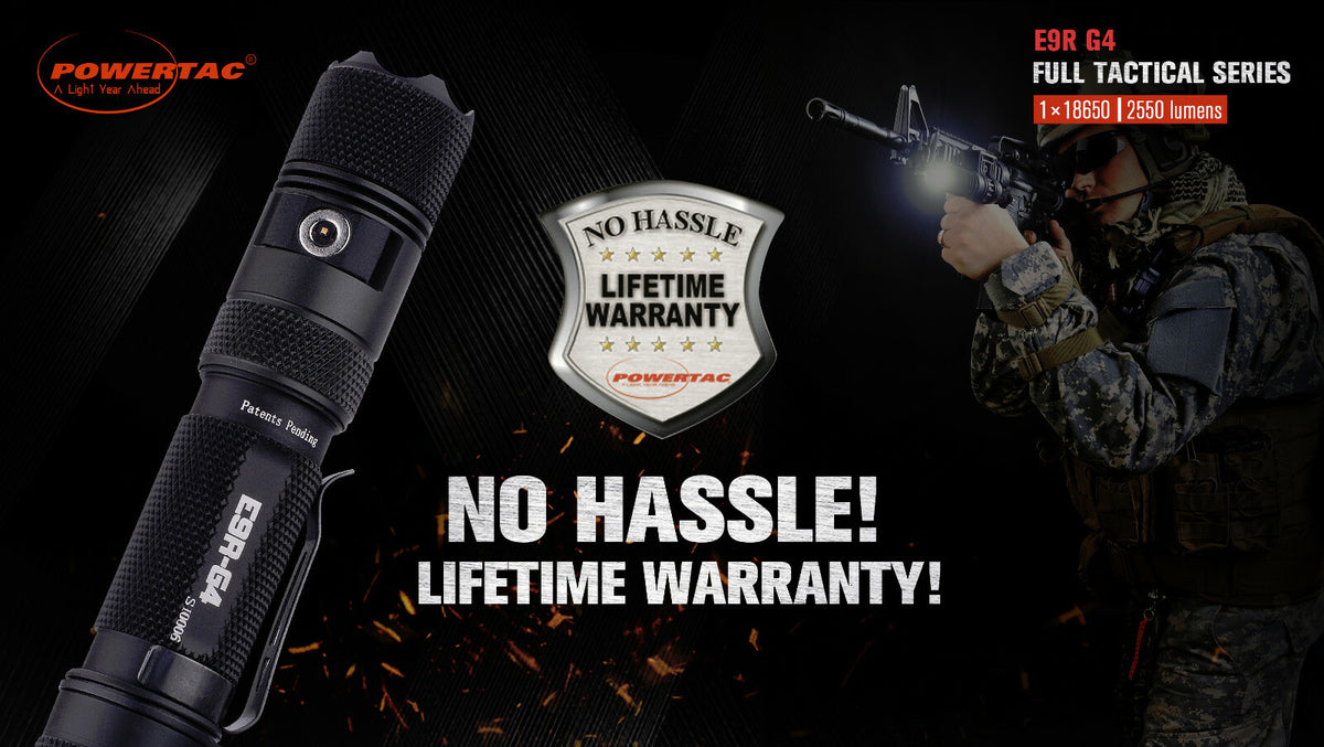 Rechargeable LED Flashlight with Holster - 2550 Lumens, USB Powered
