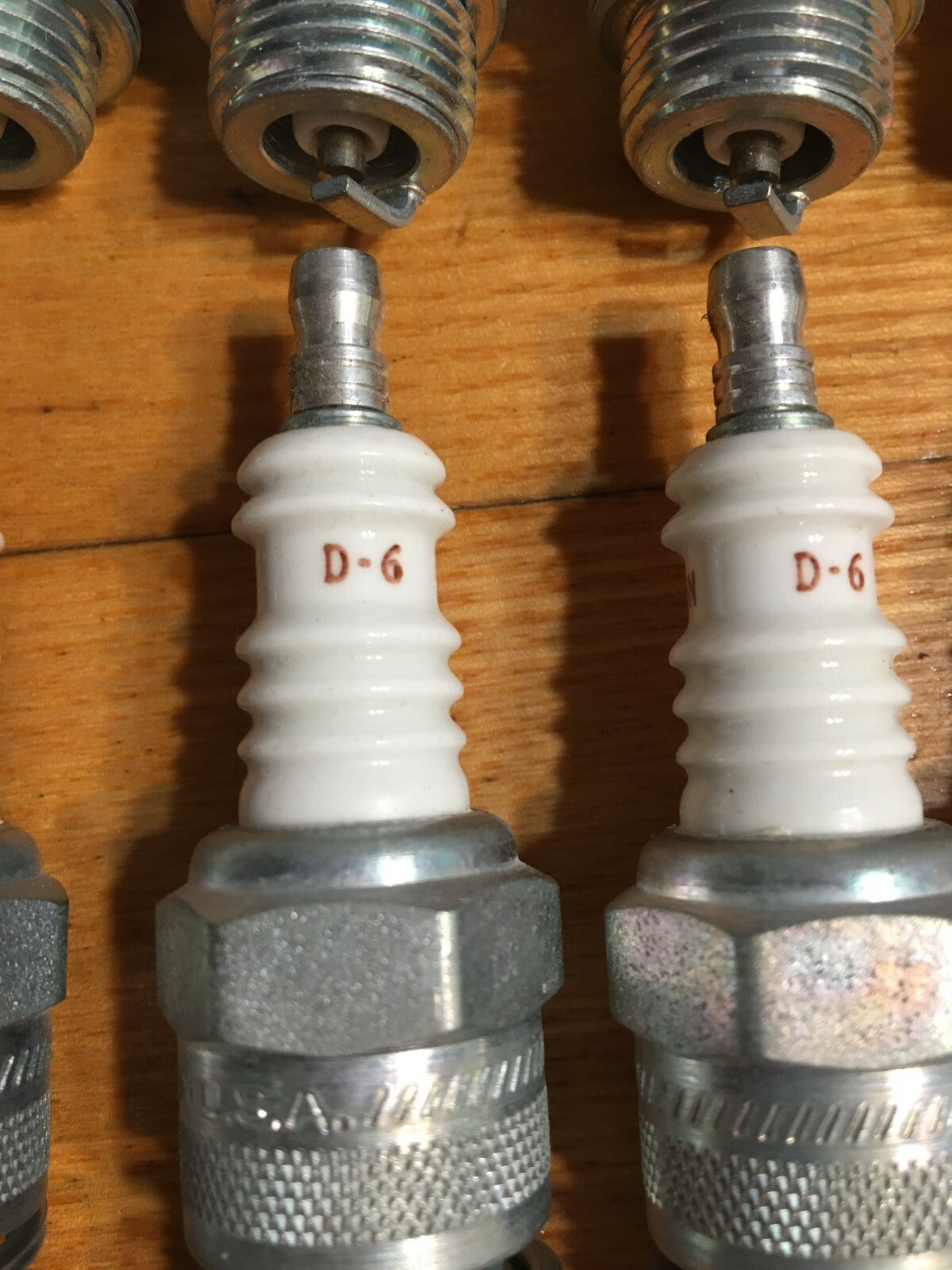 12 NOS Vintage Champion D6 Spark Plugs for Snowmobiles & German Engines