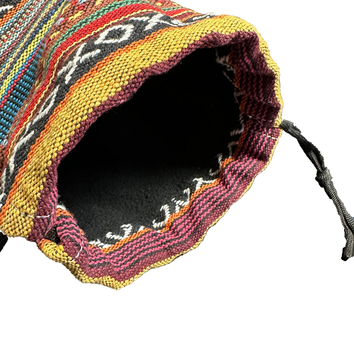 Golf Valuables Pouch - Handcrafted Woven Fabric Essentials Bag with Fleece Lining
