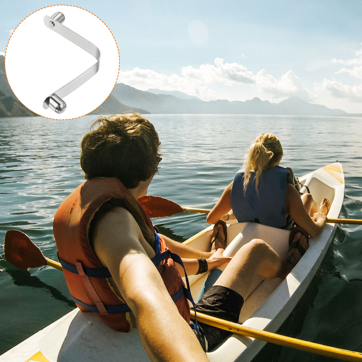 8 Pack Steel Locking Tube Pins for Camping, Marine, Fitness & More