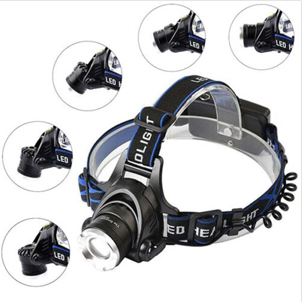 High Brightness LED Headlamp Rechargeable Waterproof Head Torch