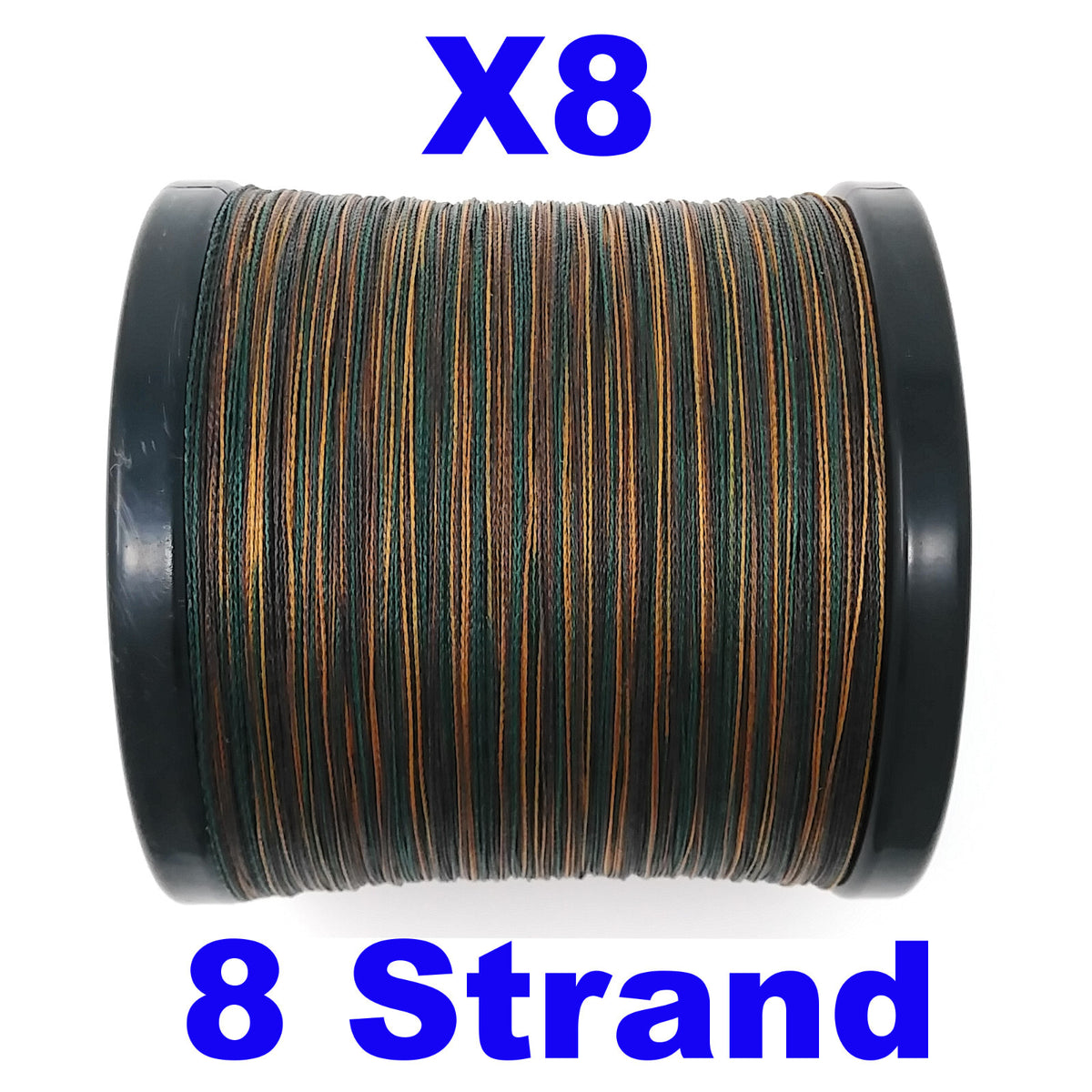 Braided Fishing Line - Saltwater & Freshwater High-Strength, Hi Vis, Multiple Sizes