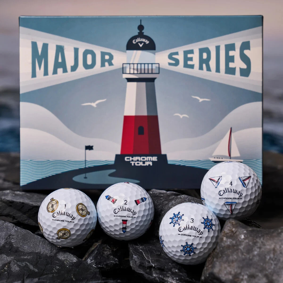 Limited Edition Chrome Tour Golf Balls - Callaway Major 2026 Collection