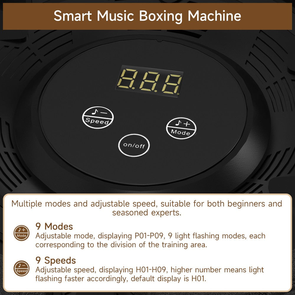 Bluetooth Wall-Mounted Boxing Machine with Reflex Training for Adults & Kids