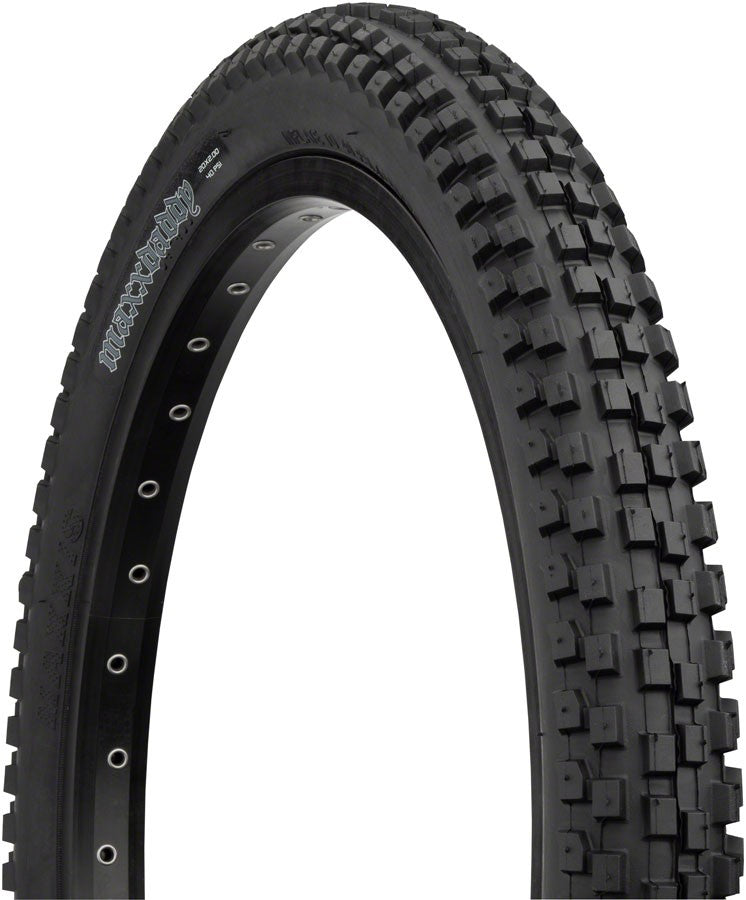 2 Pack BMX Tire 20 x 2.60 Maxx Daddy Clincher Dirt Trail Tire