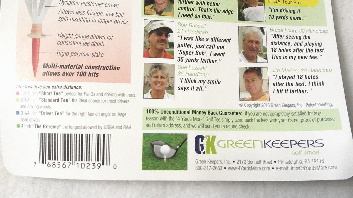 12 Pcs 1 3/4 Inch Golf Tees - Flexible, Durable, Improves Distance