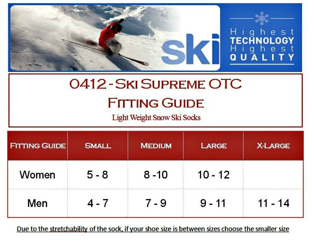 Women's Silver Ski Socks for Snowboarding with Moisture-Wicking & Support - Medium 8-10 Royal Blue