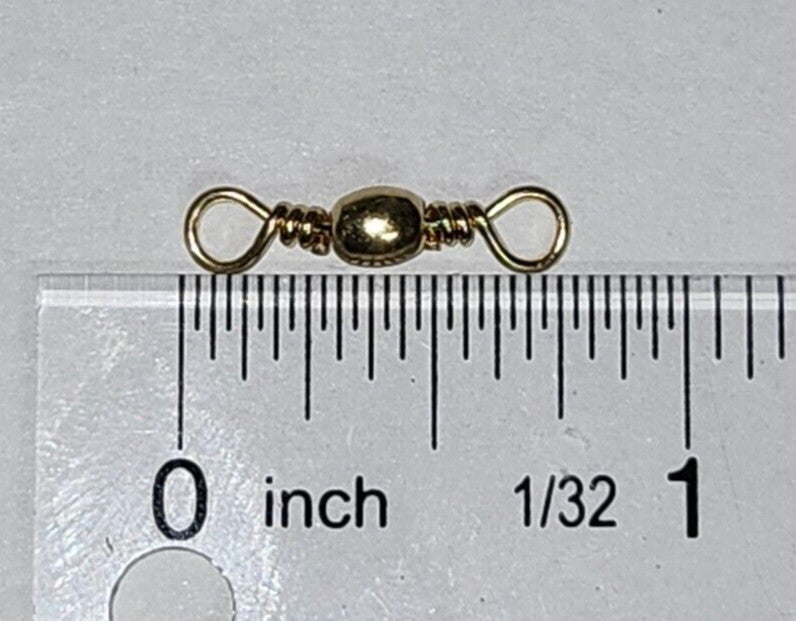 Brass Fishing Swivels Size 7 Bulk Pack - Perfect for Tackle & Do-It Molds