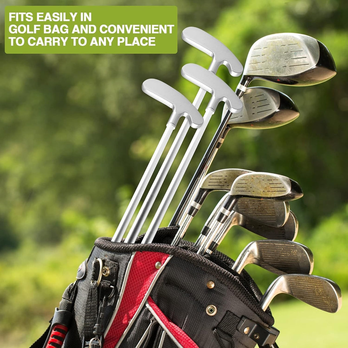 33-Inch Double-Sided Golf Putter for Left & Right Hand with 3 Balls